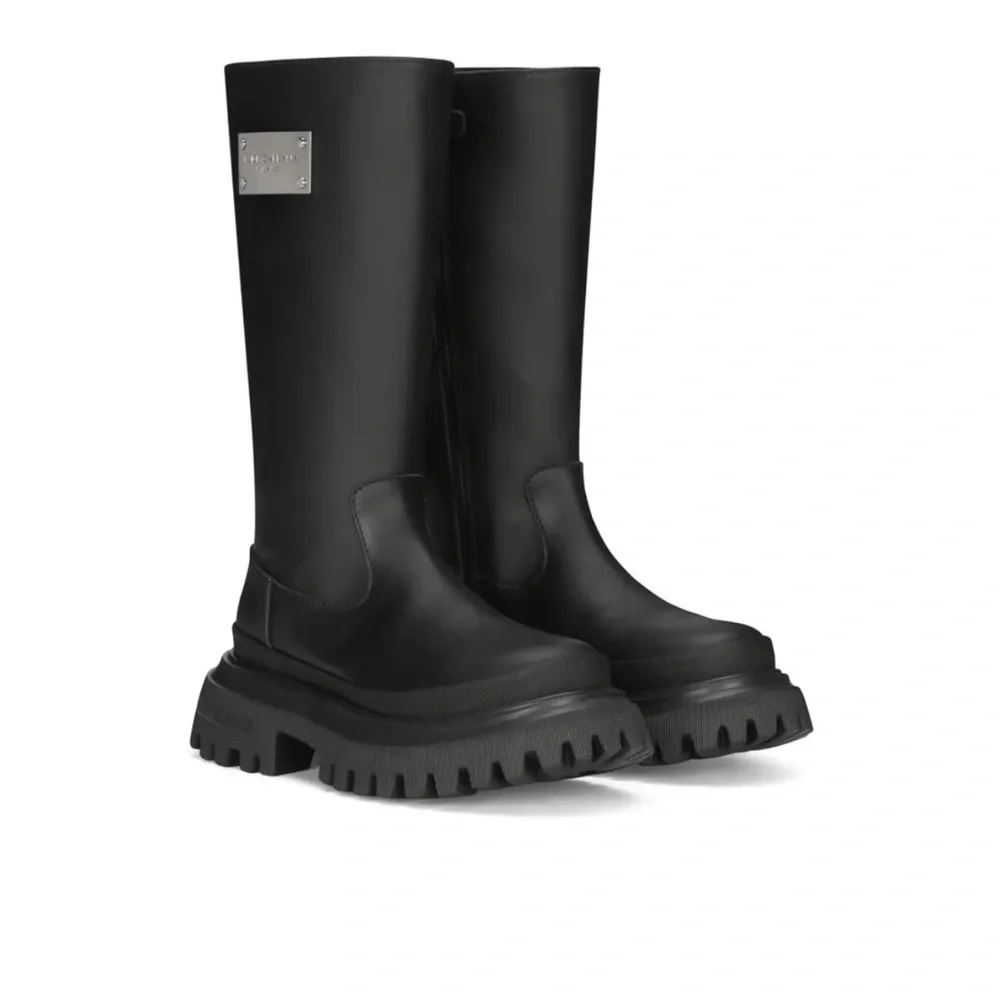 Dolce & Gabbana Black Tall Boots